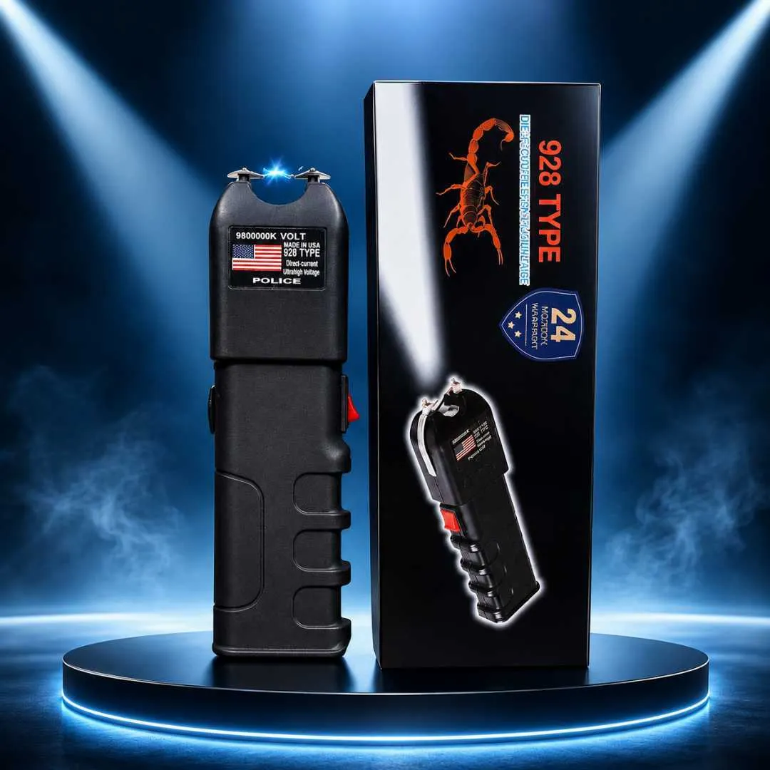 928 Type Heavy Duty Stun Gun with LED Flashlight