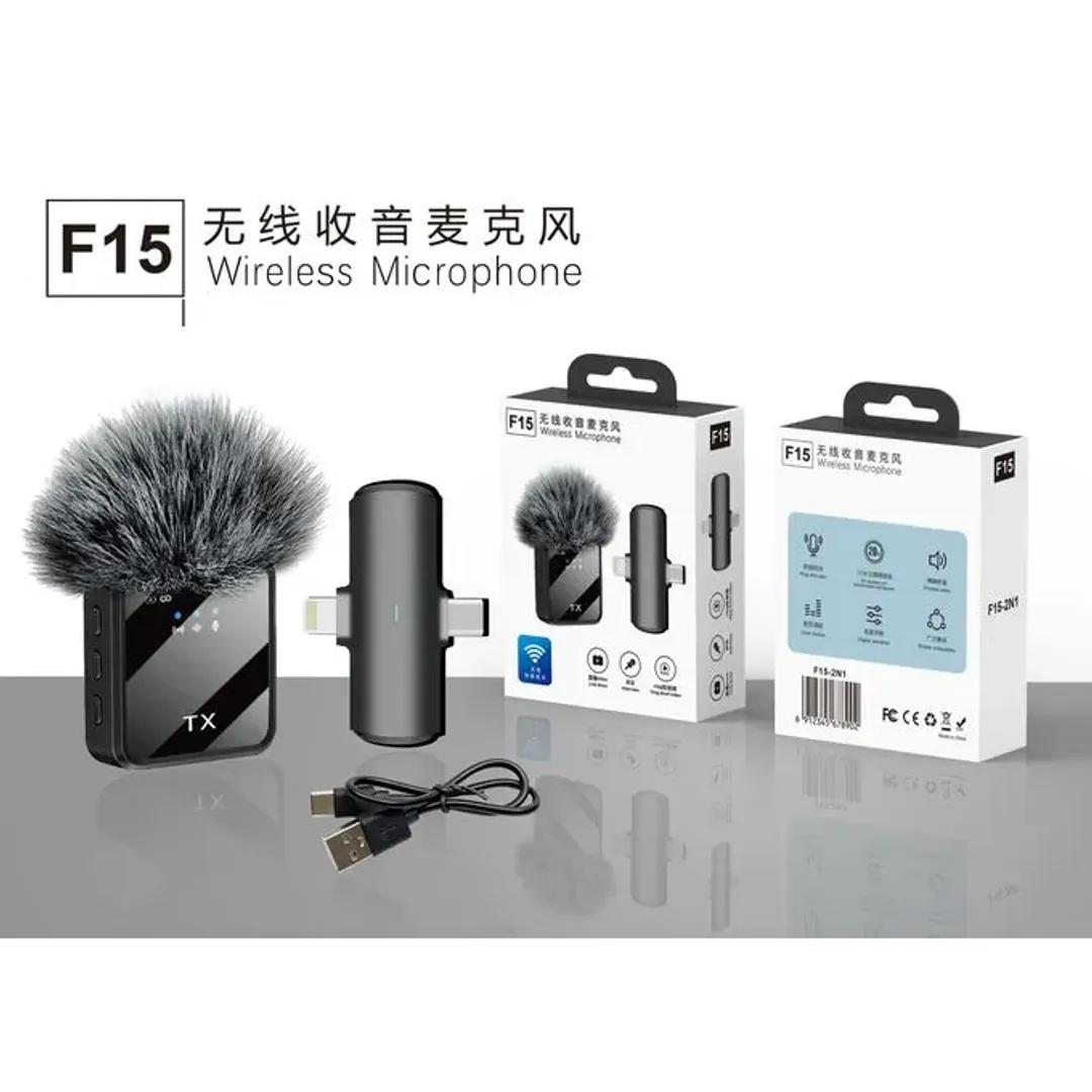 F15-2 Dual Noise Cancelling Wireless Microphone