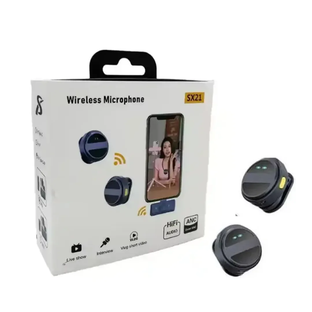 SX21 Wireless Dual Lavalier Microphone