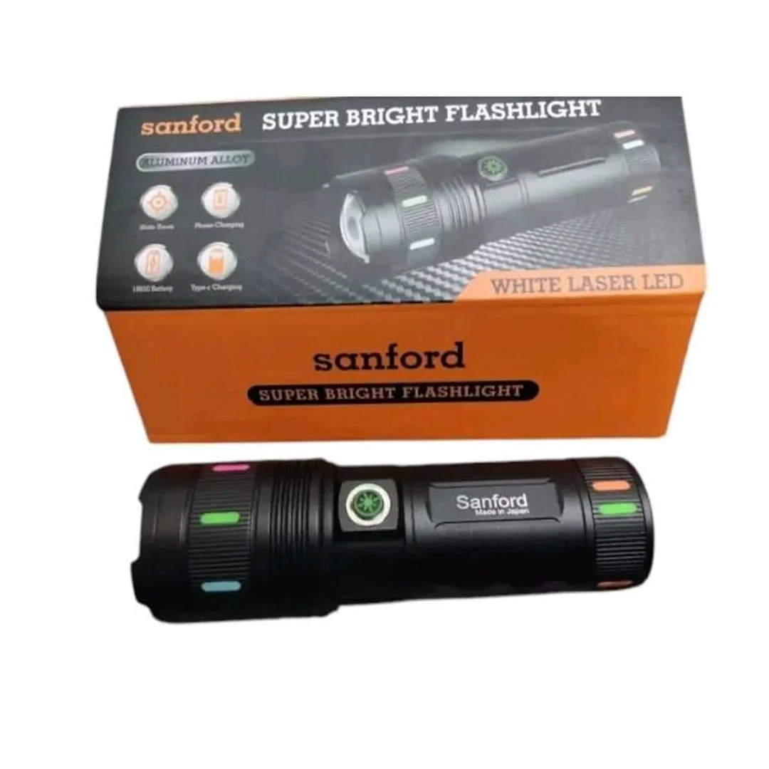 High Power Super Bright Flashlight 3.7V 30000mAh
